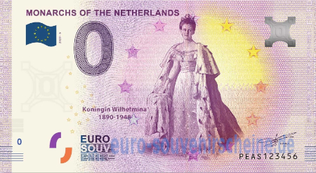 PEAS-2020-6 MONARCHS OF THE NETHERLANDS KONINGIN WILHELMINA
